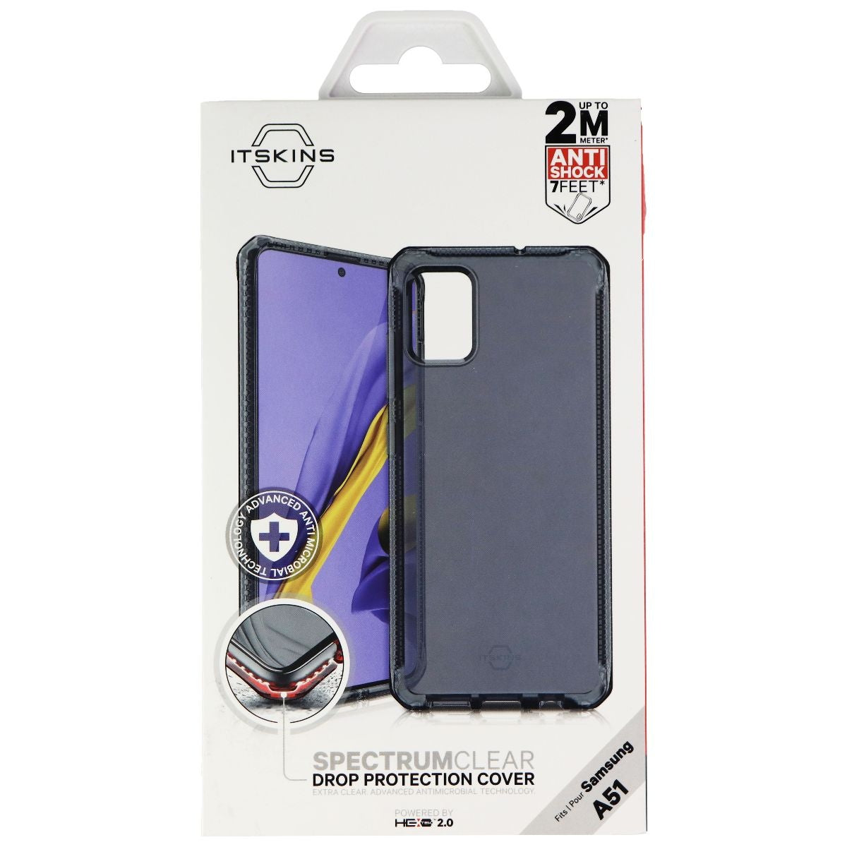 ITSKINS Spectrum Clear Series Case for Samsung Galaxy A51 - Smoke Cell Phone - Cases, Covers & Skins ITSKINS    - Simple Cell Bulk Wholesale Pricing - USA Seller