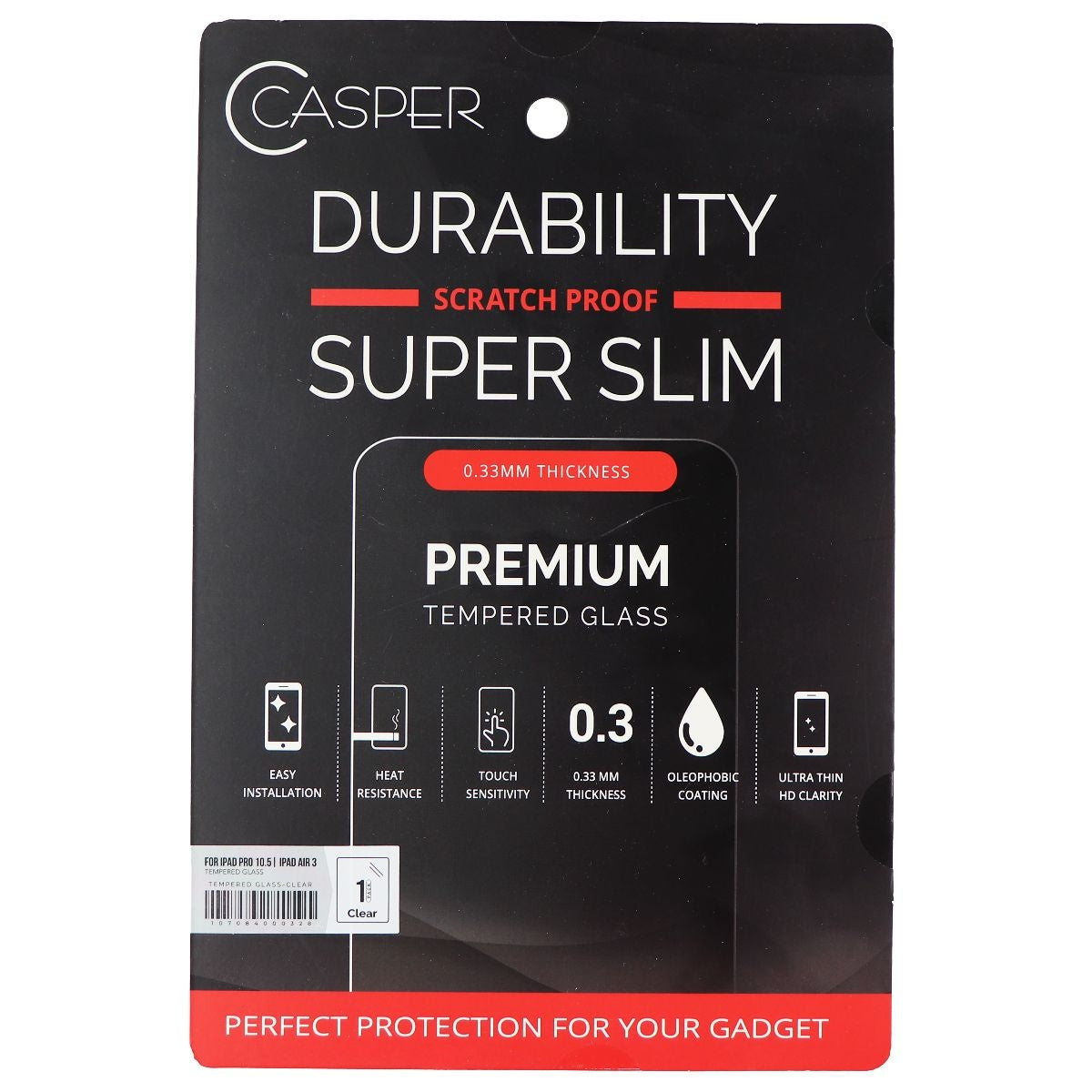 Casper Premium Tempered Glass Screen Protector for iPad Pro (10.5) / Air 3 iPad/Tablet Accessories - Screen Protectors Casper - Simple Cell Bulk Wholesale Pricing - USA Seller