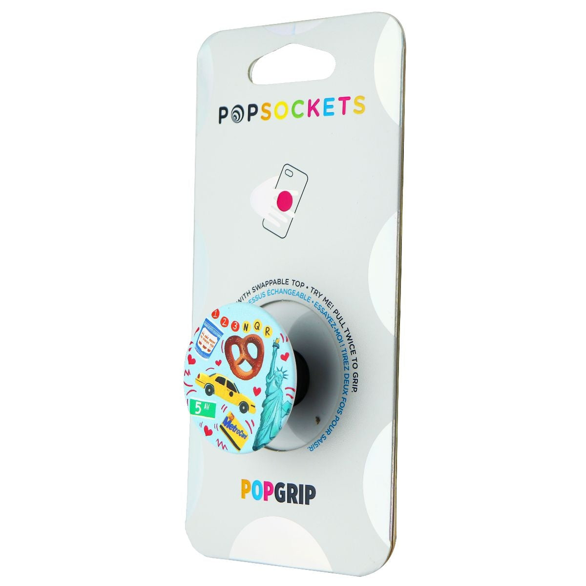 PopSockets PopGrip - Expanding Stand and Grip with Swappable Top - New York Cell Phone - Mounts & Holders PopSockets    - Simple Cell Bulk Wholesale Pricing - USA Seller