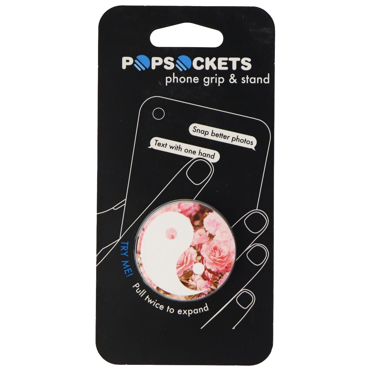 PopSockets: Collapsible Grip & Stand for Phones and Tablets - Yin Yang Roses Cell Phone - Mounts & Holders PopSockets    - Simple Cell Bulk Wholesale Pricing - USA Seller