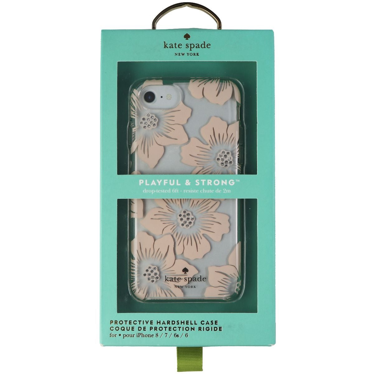Kate Spade Protective Hardshell Case for iPhone 8 / 7 / 6s / 6 - Hollyhock Blush Cell Phone - Cases, Covers & Skins Kate Spade    - Simple Cell Bulk Wholesale Pricing - USA Seller
