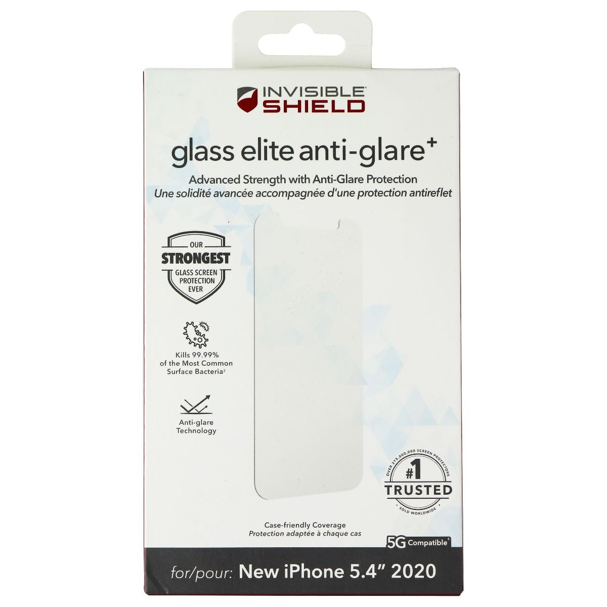 ZAGG InvisibleShield Glass Elite Anti-Glare Plus for iPhone 12 Mini - Clear Cell Phone - Screen Protectors Zagg    - Simple Cell Bulk Wholesale Pricing - USA Seller