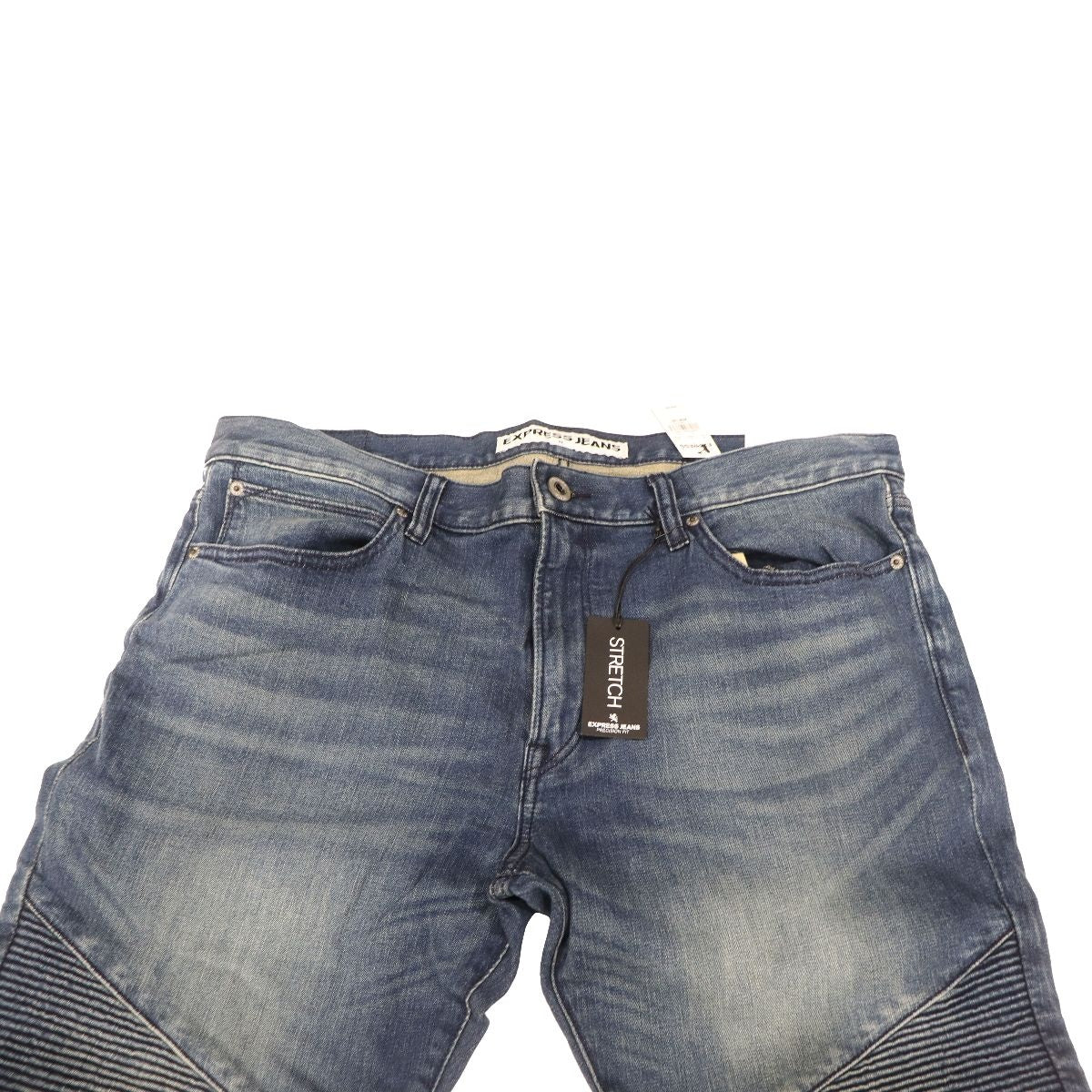Express Jeans Mens Rocco Slim Fit Skinny Leg / Stretch (W36 x L32) - Demin Blue Other Sporting Goods Express    - Simple Cell Bulk Wholesale Pricing - USA Seller