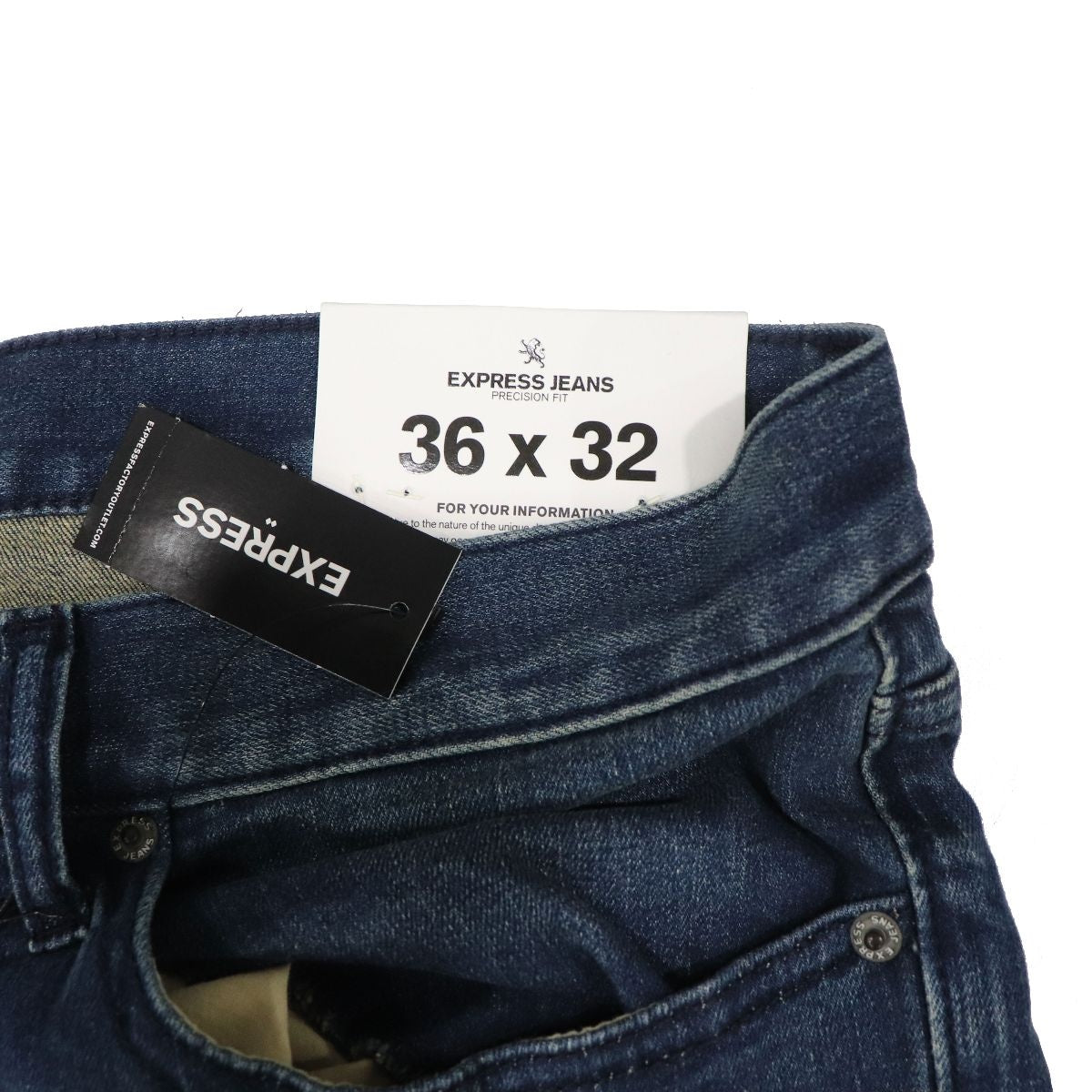 Express Jeans Mens Rocco Slim Fit Skinny Leg / Stretch (W36 x L32) - Demin Blue Other Sporting Goods Express    - Simple Cell Bulk Wholesale Pricing - USA Seller