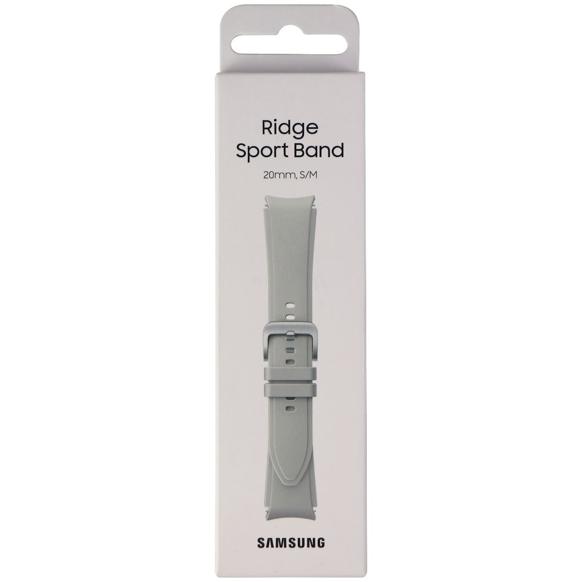 Samsung Ridge Sport Band for Galaxy Watch4 & Classic (20mm) S/M - Silver Smart Watch Accessories - Watch Bands Samsung    - Simple Cell Bulk Wholesale Pricing - USA Seller