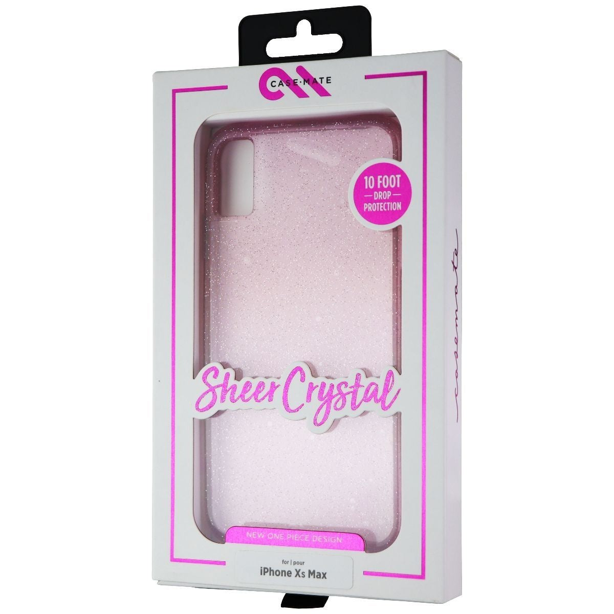 Case-Mate Sheer Crystal Case for Apple iPhone Xs Max - Pink Crystal Blush Cell Phone - Cases, Covers & Skins Case-Mate    - Simple Cell Bulk Wholesale Pricing - USA Seller