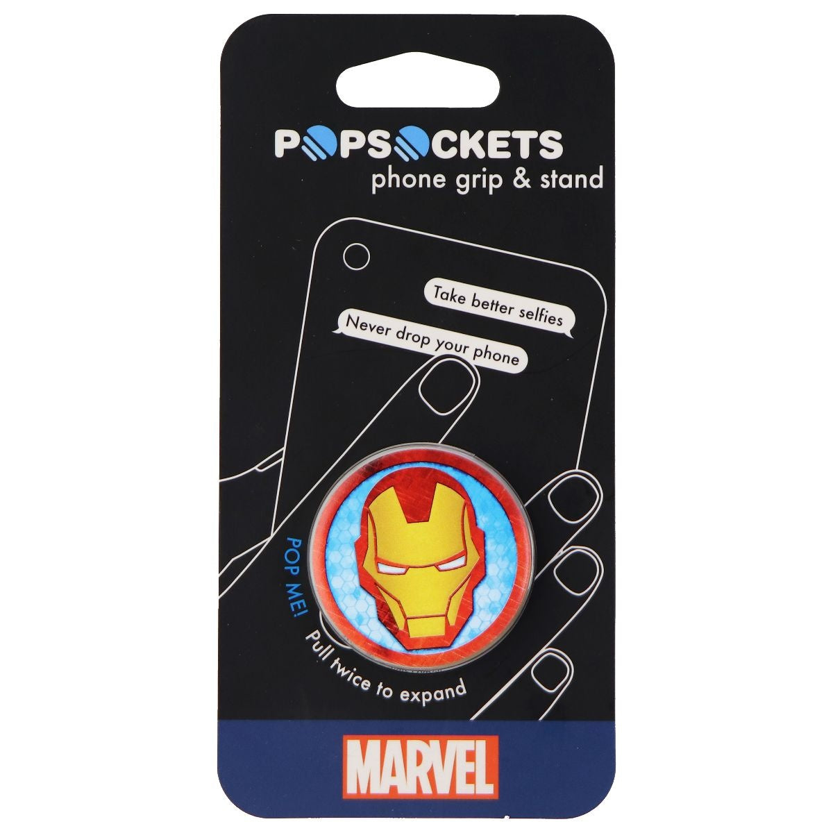 PopSockets: Collapsible Grip & Stand for Phones and Tablets - Iron Man Icon Cell Phone - Mounts & Holders PopSockets    - Simple Cell Bulk Wholesale Pricing - USA Seller