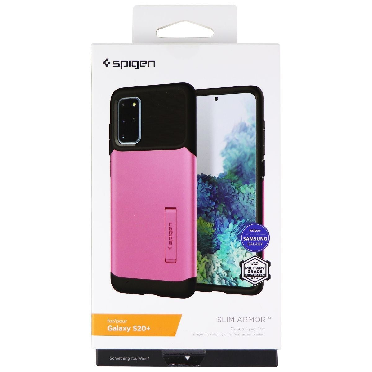 Spigen Slim Armor Case for Samsung Galaxy (S20+) - Rusty Pink/Black Cell Phone - Cases, Covers & Skins Spigen    - Simple Cell Bulk Wholesale Pricing - USA Seller