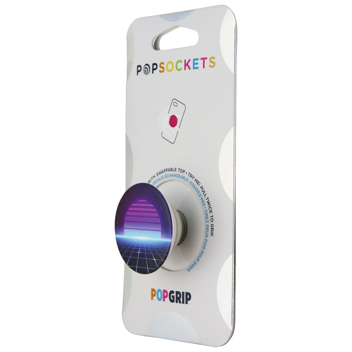 PopSockets: PopGrip Expanding Stand & Grip with Swappable Top - Electric Sunset Cell Phone - Mounts & Holders PopSockets    - Simple Cell Bulk Wholesale Pricing - USA Seller