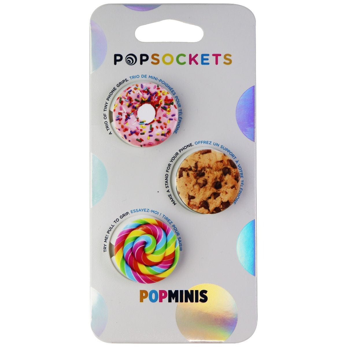 PopSockets PopMinis: Mini Grips for Phones & Tablets (3 Pack) - Sweet Tooth Cell Phone - Mounts & Holders PopSockets    - Simple Cell Bulk Wholesale Pricing - USA Seller