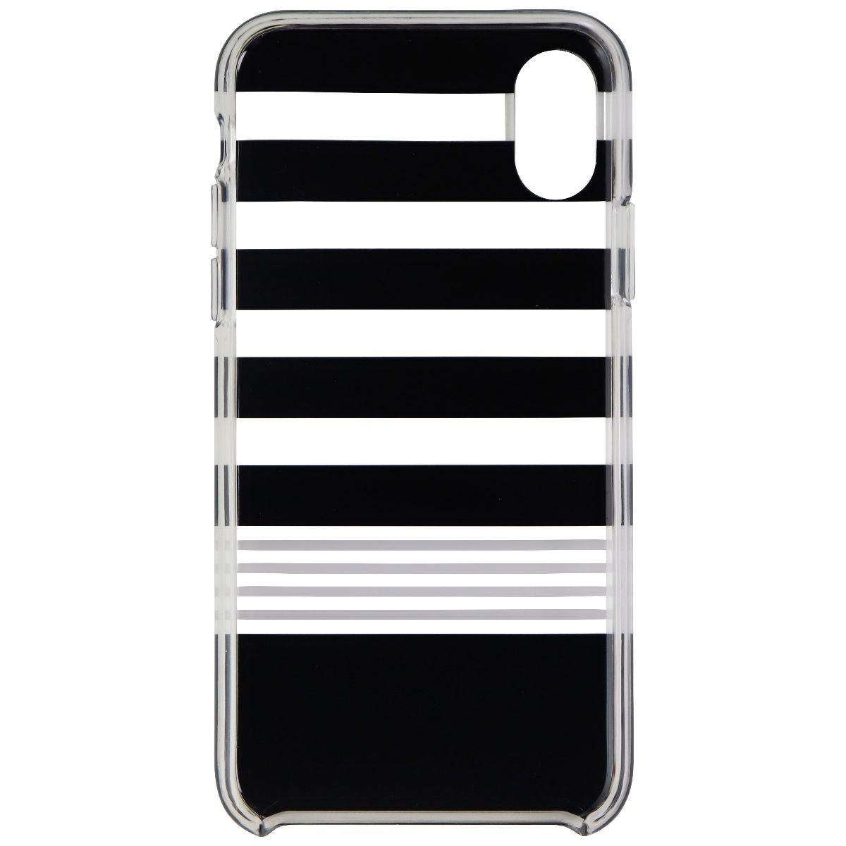 Kate Spade Protective Hardshell Case for iPhone X - Black/White Multi Stripe Cell Phone - Cases, Covers & Skins Kate Spade    - Simple Cell Bulk Wholesale Pricing - USA Seller