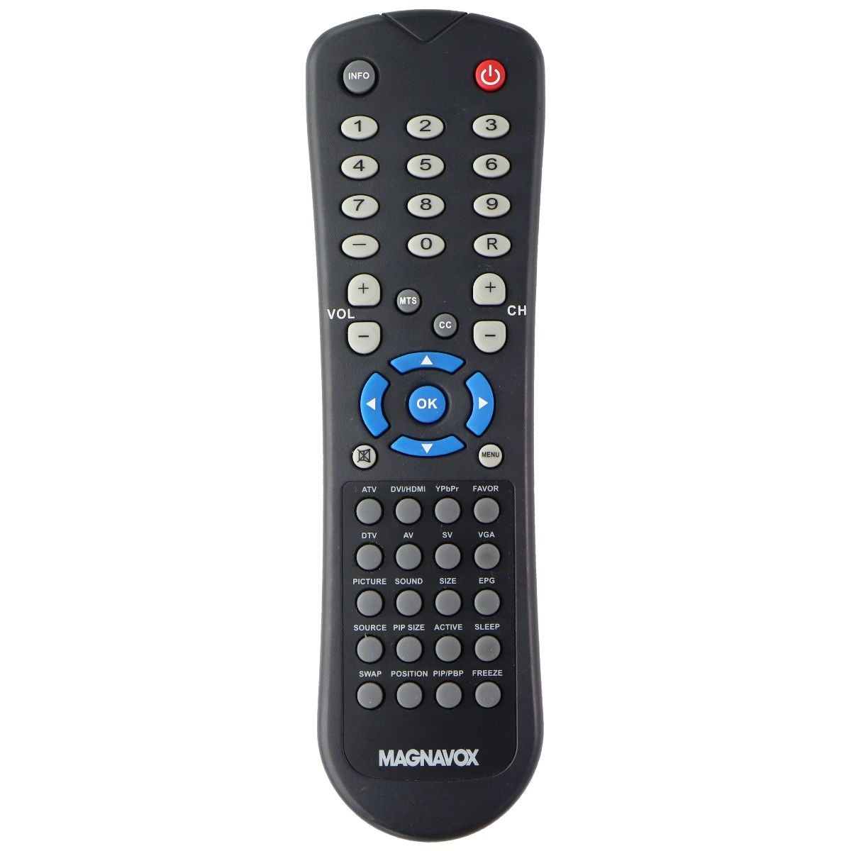 Magnavox OEM Remote Control (HOF05E060D9) for Select Magnavox Systems TV, Video & Audio Accessories - Remote Controls Magnavox    - Simple Cell Bulk Wholesale Pricing - USA Seller