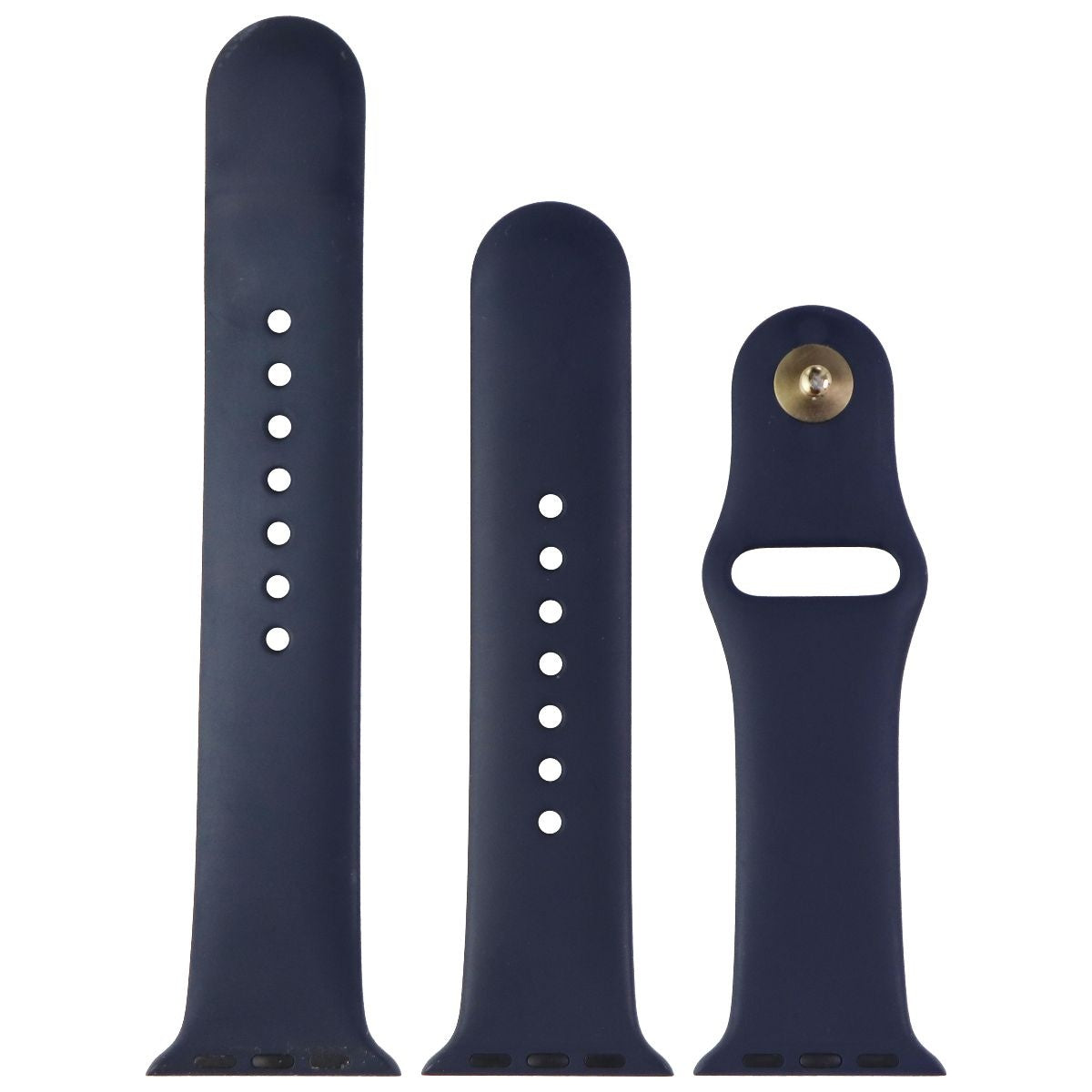 Apple (38mm) Sport Band for Apple Watch 38/40/41mm - Midnight Blue / Gold Smart Watch Accessories - Watch Bands Apple    - Simple Cell Bulk Wholesale Pricing - USA Seller