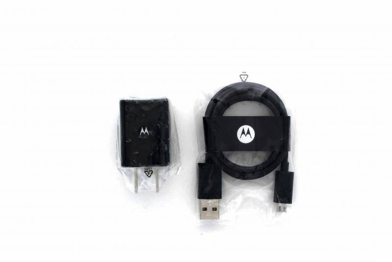 Motorola Wall Charger and Micro-USB Cable Combo - Black (SPN5797A & SKN6449A) Cell Phone - Chargers & Cradles Motorola    - Simple Cell Bulk Wholesale Pricing - USA Seller