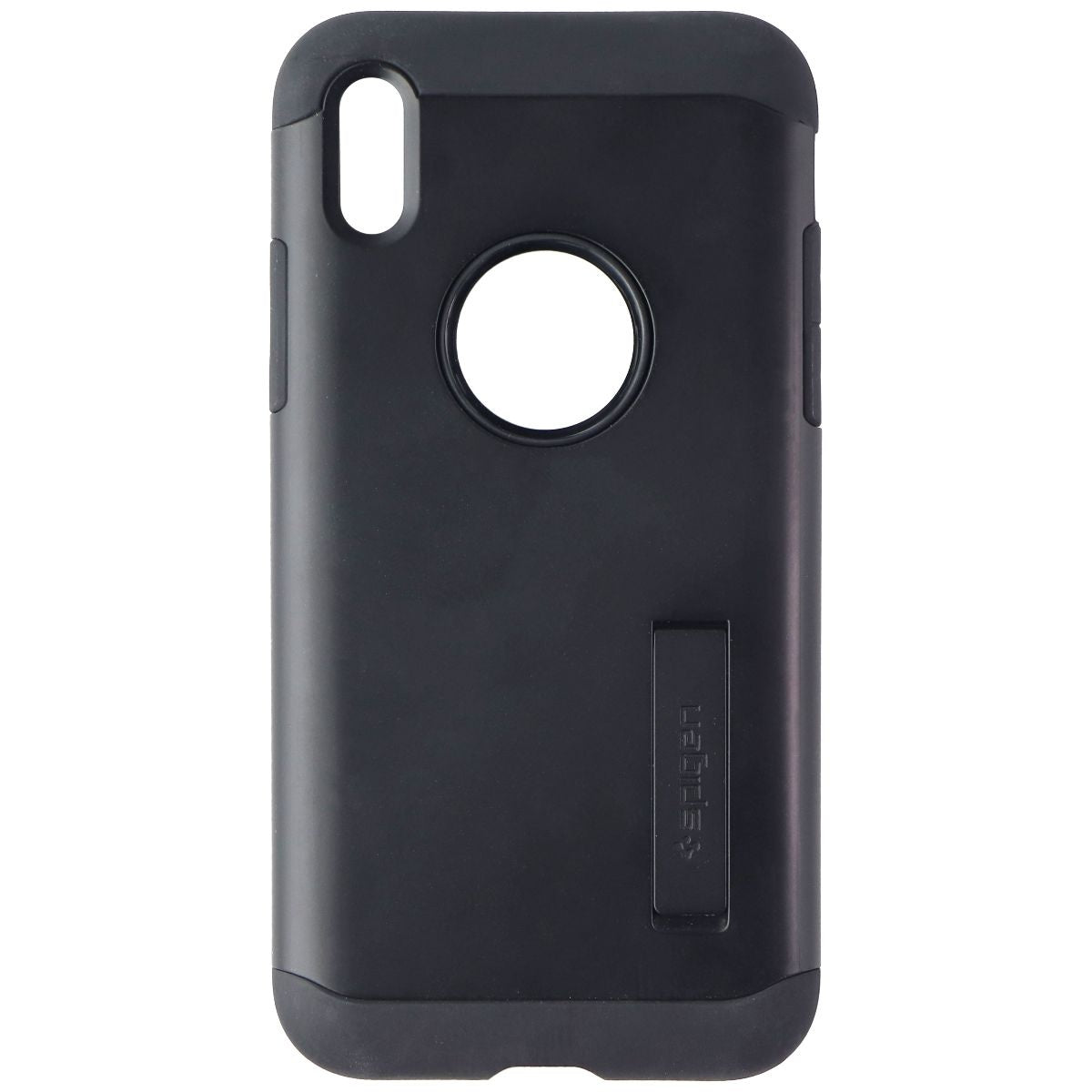 Spigen Slim Armor Dual Layer Case w/ Kickstand for Apple iPhone X - Black Cell Phone - Cases, Covers & Skins Spigen    - Simple Cell Bulk Wholesale Pricing - USA Seller