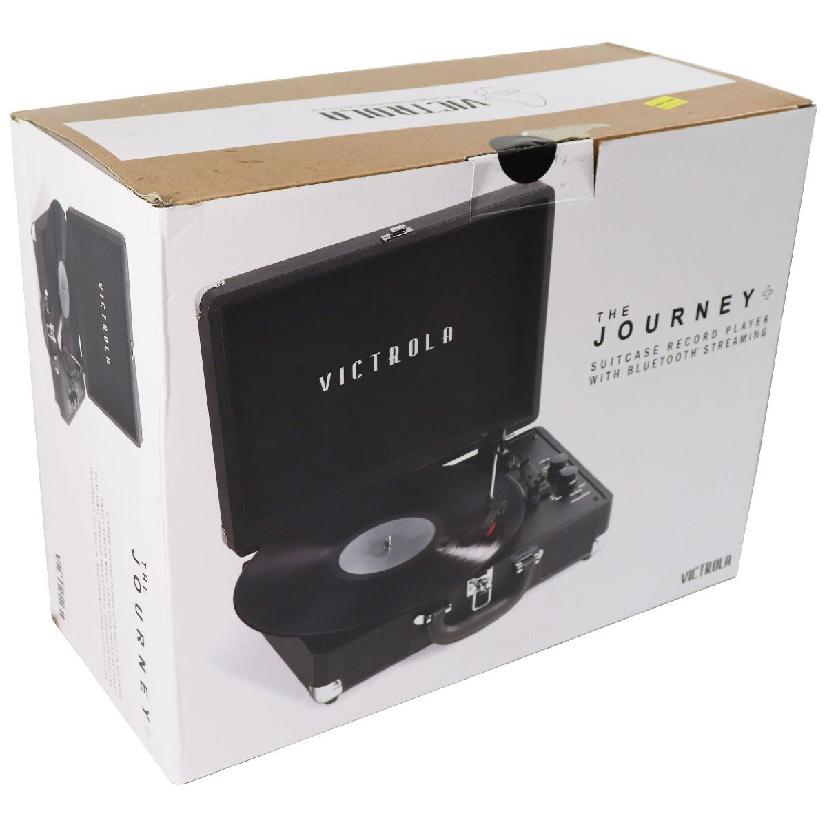 Victrola 3-Speed Suitcase Record Player with Bluetooth Streaming - Black Home Audio Stereos, Components - Record Players/Home Turntables Victrola    - Simple Cell Bulk Wholesale Pricing - USA Seller