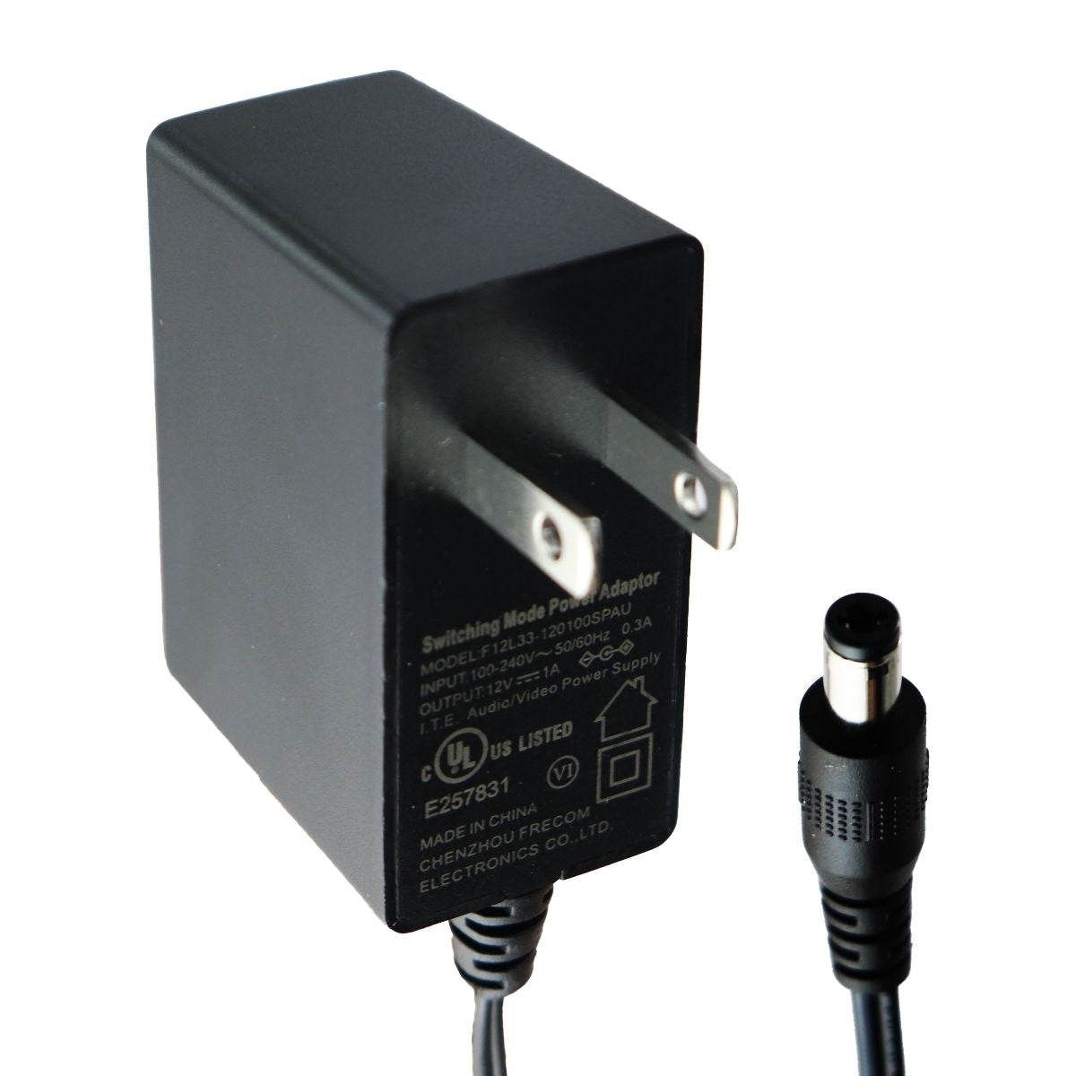 (12V/1A) Switching Mode Power Adapter - Black (F12L33-120100SPAU) Multipurpose Batteries & Power - Multipurpose AC to DC Adapters Chenzhou    - Simple Cell Bulk Wholesale Pricing - USA Seller