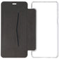 Xqisit Flap Cover Case for Samsung Galaxy A8 (2018) Smartphone - Clear & Black Cell Phone - Cases, Covers & Skins Xqisit    - Simple Cell Bulk Wholesale Pricing - USA Seller