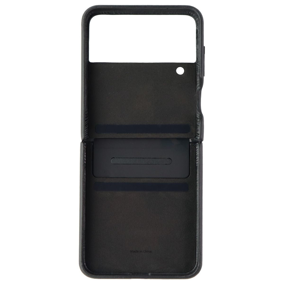 Samsung Flap Leather Cover for Samsung Galaxy Z Flip4 - Black Cell Phone - Cases, Covers & Skins Samsung    - Simple Cell Bulk Wholesale Pricing - USA Seller