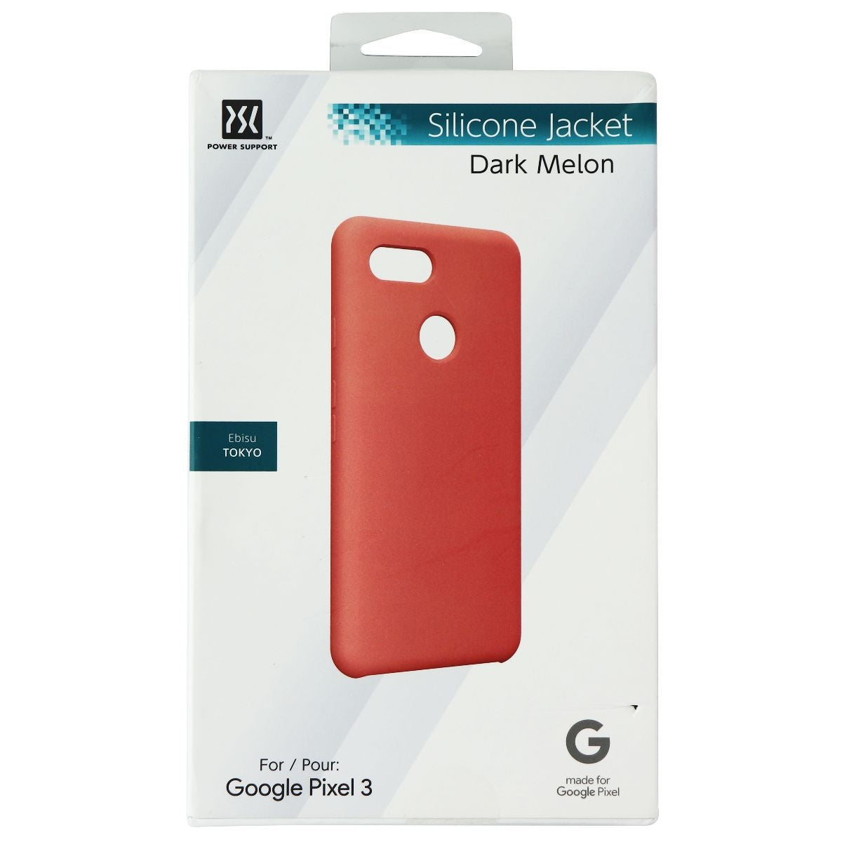 Power Support Silicone Jacket Series Case for Google Pixel 3 - Dark Melon Cell Phone - Cases, Covers & Skins Power Support    - Simple Cell Bulk Wholesale Pricing - USA Seller