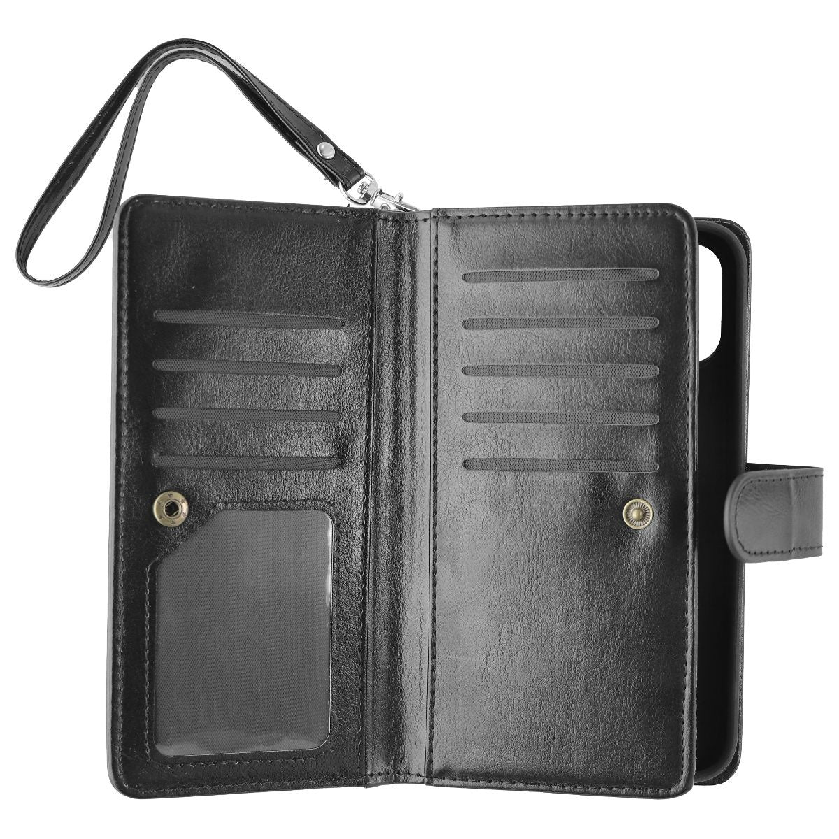 Tekcoo Hardshell Wallet Case for Apple iPhone 12 Pro Max - Black Cell Phone - Cases, Covers & Skins Tekcoo    - Simple Cell Bulk Wholesale Pricing - USA Seller