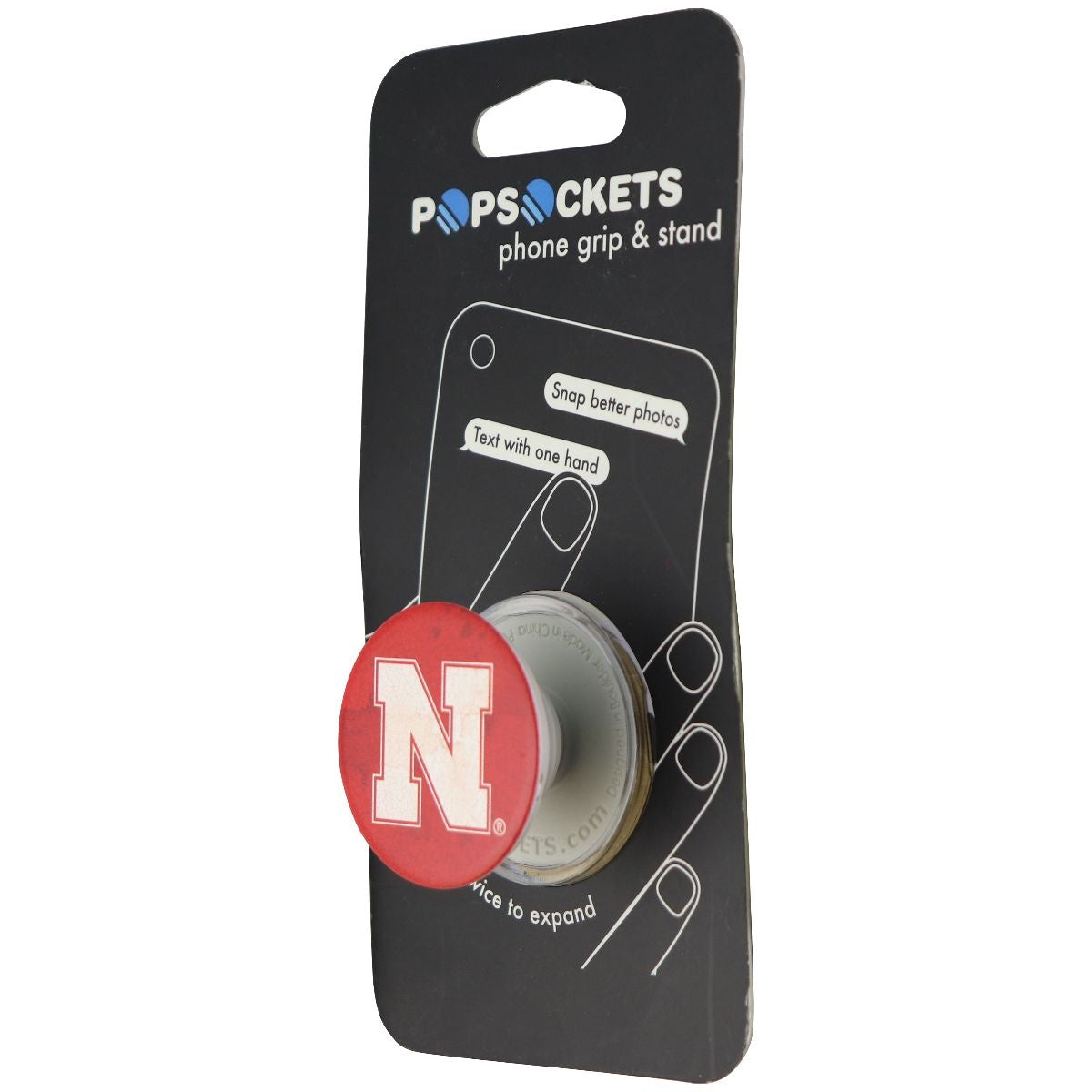 PopSockets: Collapsible Grip & Stand for Phones and Tablets - Nebraska Heritage Cell Phone - Mounts & Holders PopSockets    - Simple Cell Bulk Wholesale Pricing - USA Seller