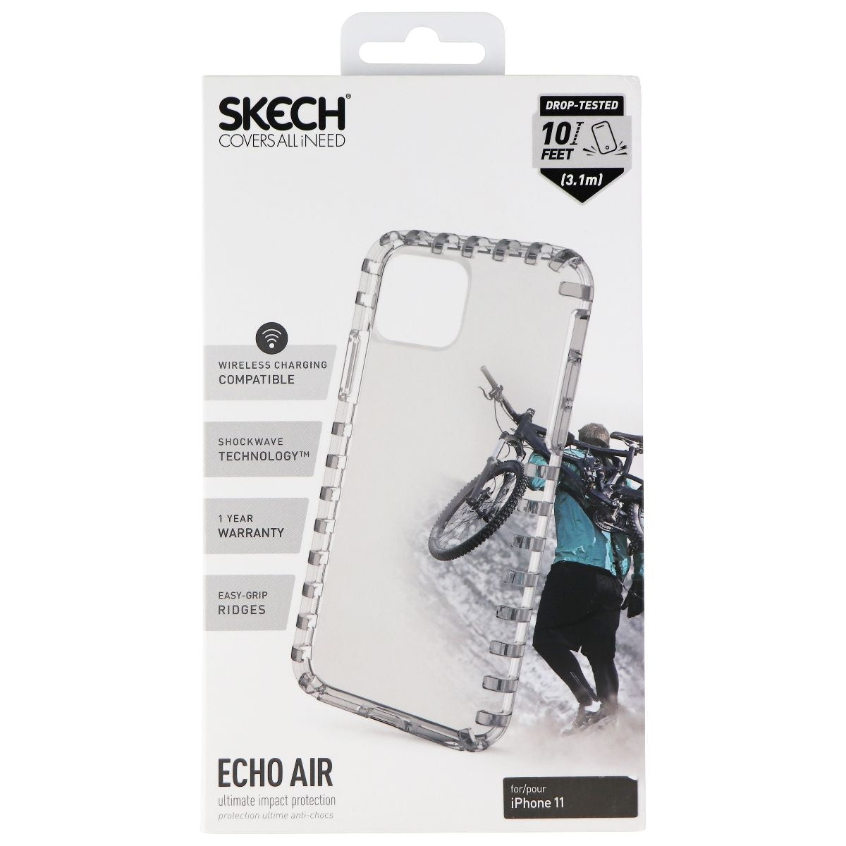 Skech Echo Air Series Flexible Case for Apple iPhone 11 - Clear Cell Phone - Cases, Covers & Skins Skech    - Simple Cell Bulk Wholesale Pricing - USA Seller