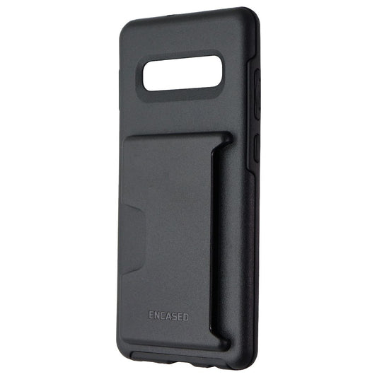 Encased Series Card/Wallet Case for Samsung S10 Plus - Black Cell Phone - Cases, Covers & Skins Encased    - Simple Cell Bulk Wholesale Pricing - USA Seller