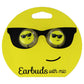 Gabba Goods Heart Eyes Emoji 3.5mm Headphones with Mic - Sunglasses Emoji Portable Audio - Headphones GabbaGoods    - Simple Cell Bulk Wholesale Pricing - USA Seller