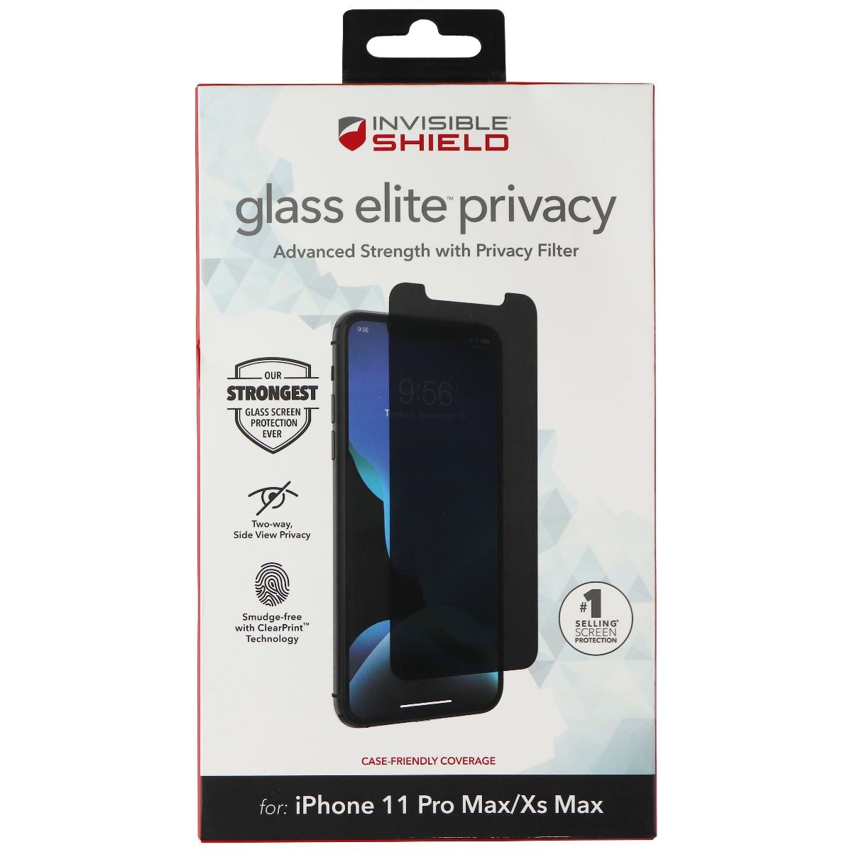 ZAGG InvisibleShield Glass Elite Privacy for iPhone 11 Pro Max/Xs Max Cell Phone - Screen Protectors Zagg    - Simple Cell Bulk Wholesale Pricing - USA Seller