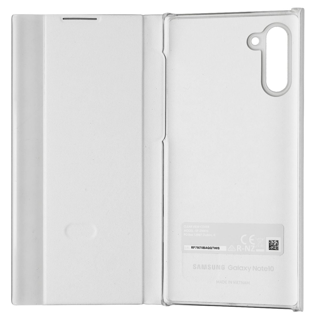 S-View Flip Cover Case for Samsung Galaxy Note10 Cell Phones - White Cell Phone - Cases, Covers & Skins Samsung    - Simple Cell Bulk Wholesale Pricing - USA Seller