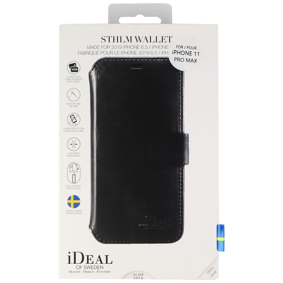 iDeal of Sweden STHLM Wallet Series Case for Apple iPhone 11 Pro Max - Black Cell Phone - Cases, Covers & Skins iDeal of Sweden    - Simple Cell Bulk Wholesale Pricing - USA Seller