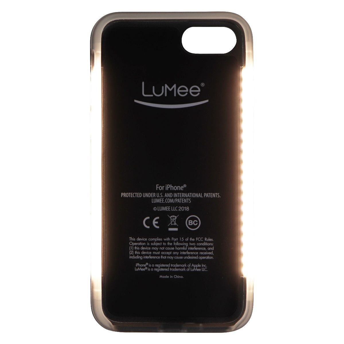 LuMee Instafame LED Case for iPhone (SE) 2nd Gen & iPhone 8/7/6s - Silver Mirror Cell Phone - Cases, Covers & Skins LuMee    - Simple Cell Bulk Wholesale Pricing - USA Seller