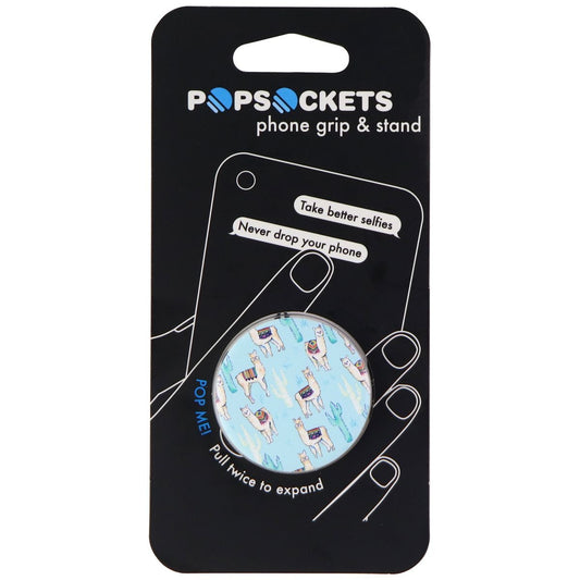 PopSockets Collapsible Grip & Stand for Phones and Tablets - Llama / Cactus Cell Phone - Mounts & Holders PopSockets    - Simple Cell Bulk Wholesale Pricing - USA Seller