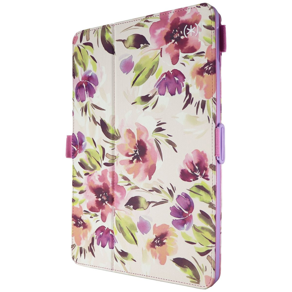 Speck Balance Folio Print Case for iPad (9th/8th/7th Gen) - Digital Pink/Blossom iPad/Tablet Accessories - Cases, Covers, Keyboard Folios Speck    - Simple Cell Bulk Wholesale Pricing - USA Seller