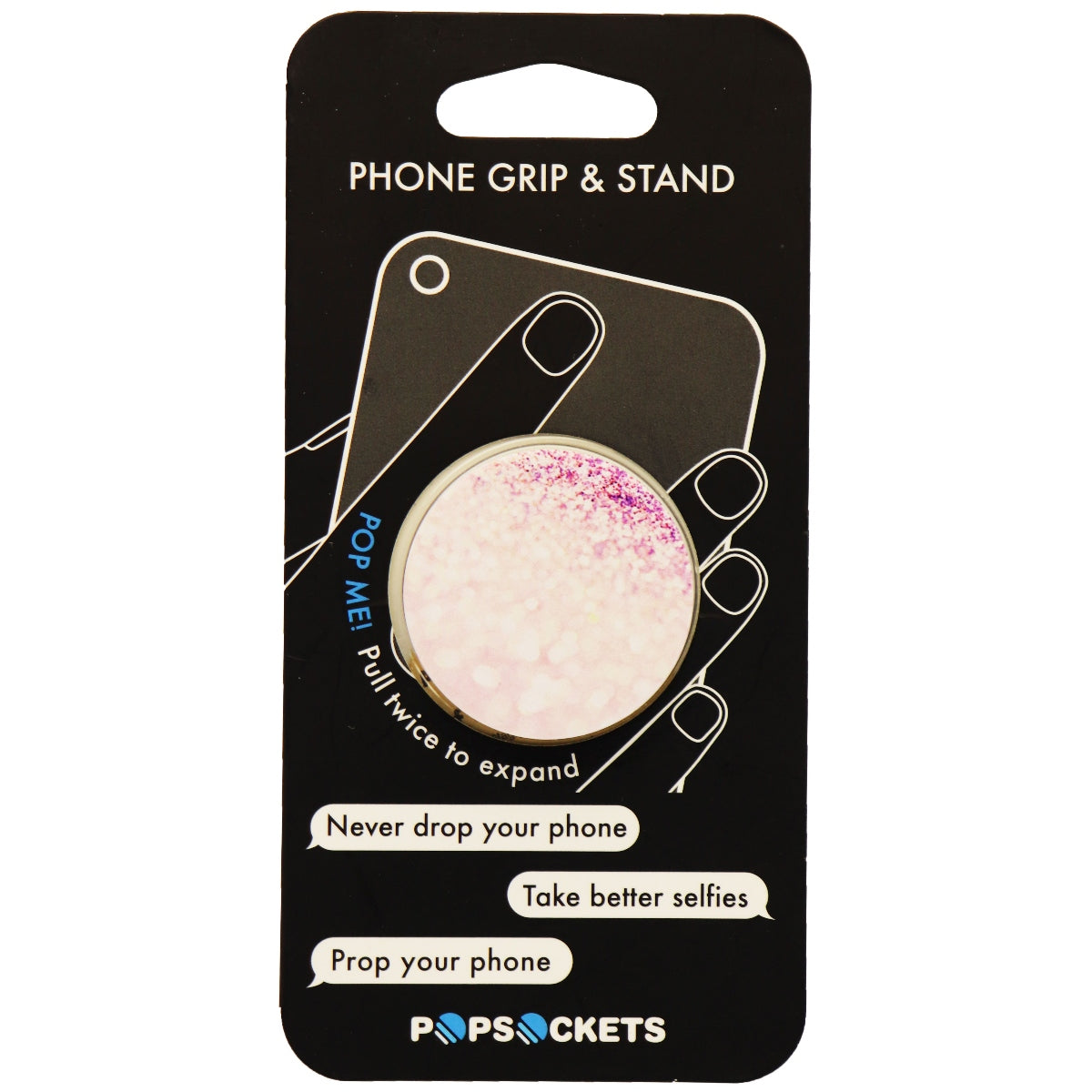 PopSockets: Collapsible Grip & Stand for Phones and Tablets - Pink Galaxy Cell Phone - Accessory Bundles PopSockets    - Simple Cell Bulk Wholesale Pricing - USA Seller