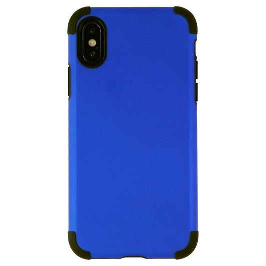 Verizon Rubberized Slim Case for Apple iPhone XS and iPhone X - Blue/Black Cell Phone - Cases, Covers & Skins Verizon    - Simple Cell Bulk Wholesale Pricing - USA Seller