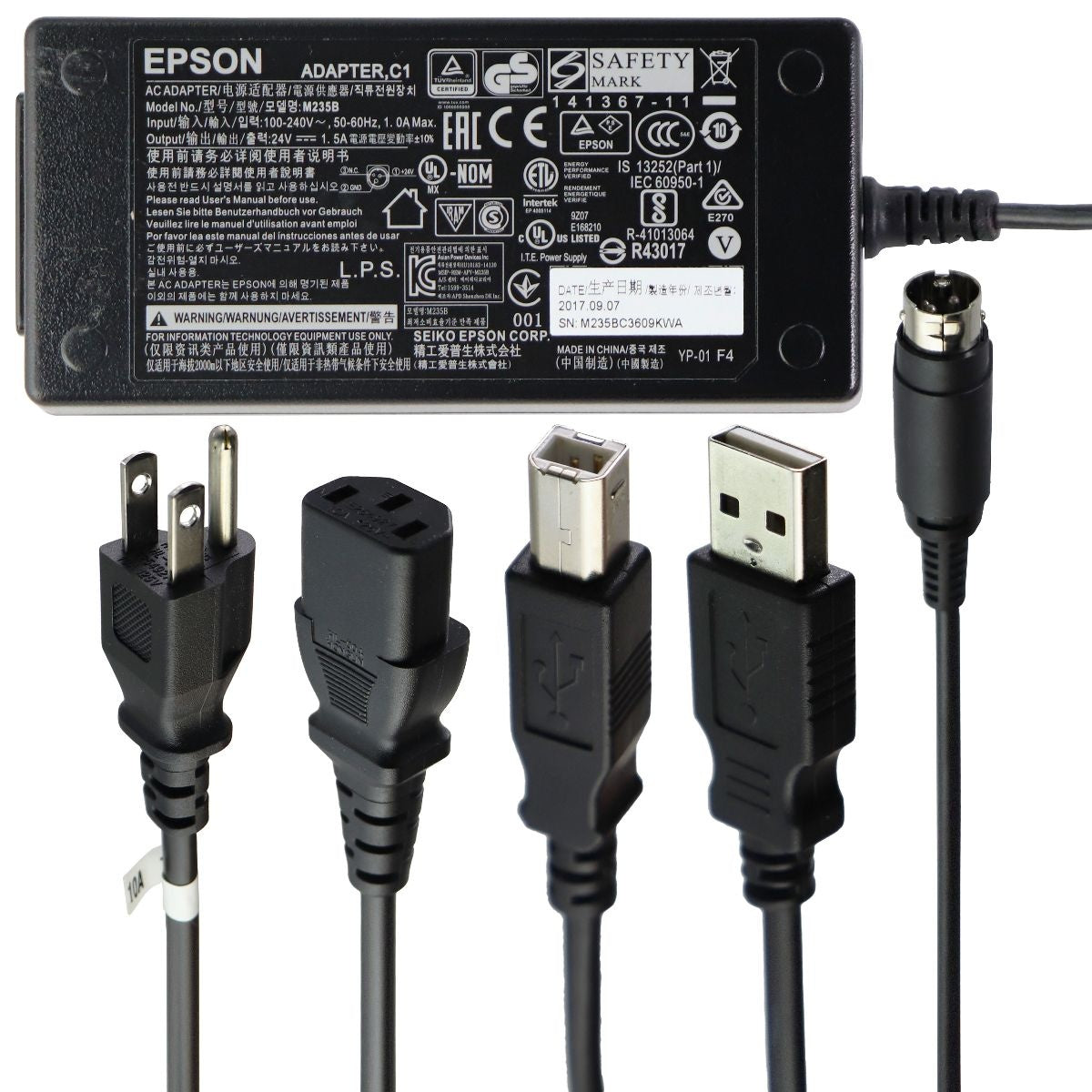 Epson TM-M30 Series Thermal Receipt Printer, Autocutter, w/ Ethernet - Black Office Equipment - Printers Epson    - Simple Cell Bulk Wholesale Pricing - USA Seller