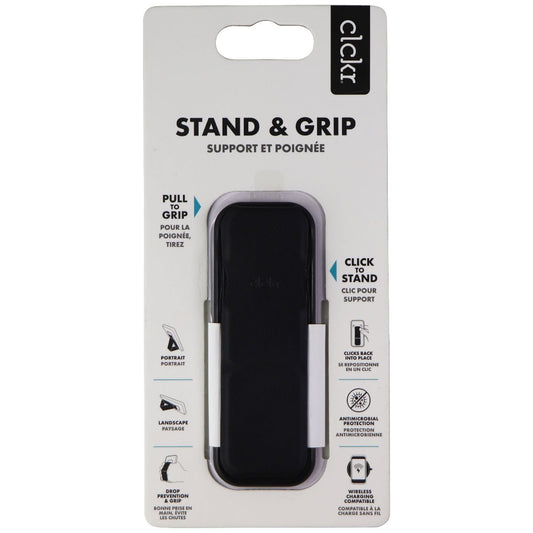 CLCKR Stand and Grip for Samsung Galaxy and Apple iPhones (41885) - Black Cell Phone - Mounts & Holders Clckr    - Simple Cell Bulk Wholesale Pricing - USA Seller