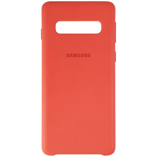 Samsung Silicon Cover Case for Galaxy S10 - (EF-PG973) - Orange Cell Phone - Cases, Covers & Skins Samsung    - Simple Cell Bulk Wholesale Pricing - USA Seller