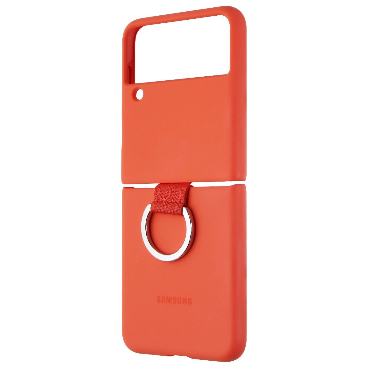 Samsung Silicone Protective Cover with Ring for Galaxy Z Flip3 5G - Coral Cell Phone - Cases, Covers & Skins Samsung Electronics    - Simple Cell Bulk Wholesale Pricing - USA Seller