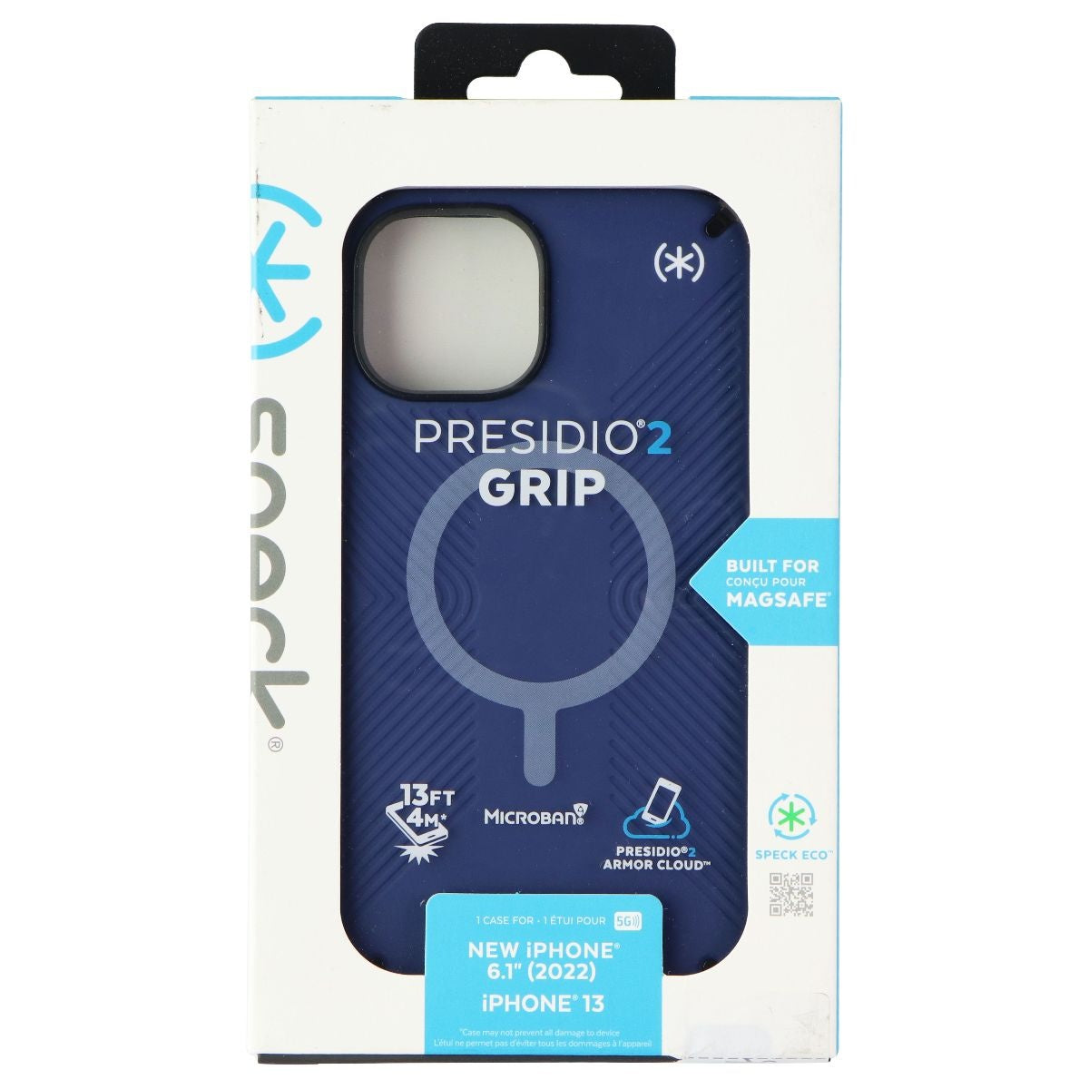 Speck Presidio Grip 2 Case For Magsafe for iPhone 14 and 13 - Coastal Blue Cell Phone - Cases, Covers & Skins Speck    - Simple Cell Bulk Wholesale Pricing - USA Seller