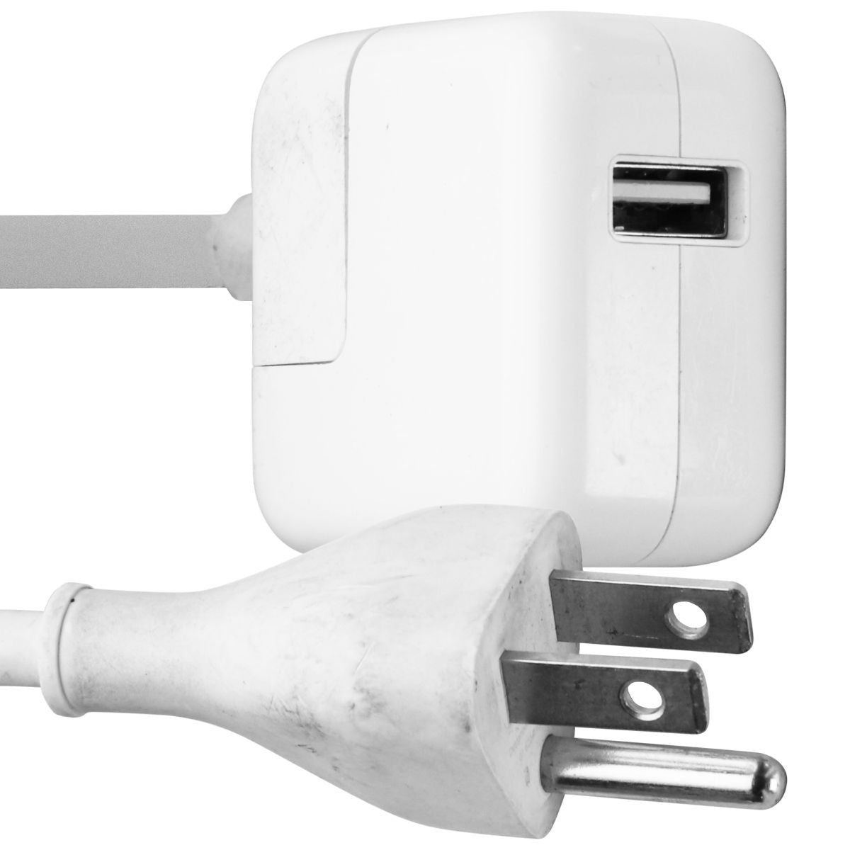 Apple (A1357) 10W Single USB Adapter with Power Cord (6-Foot) - White Cell Phone - Chargers & Cradles Apple    - Simple Cell Bulk Wholesale Pricing - USA Seller