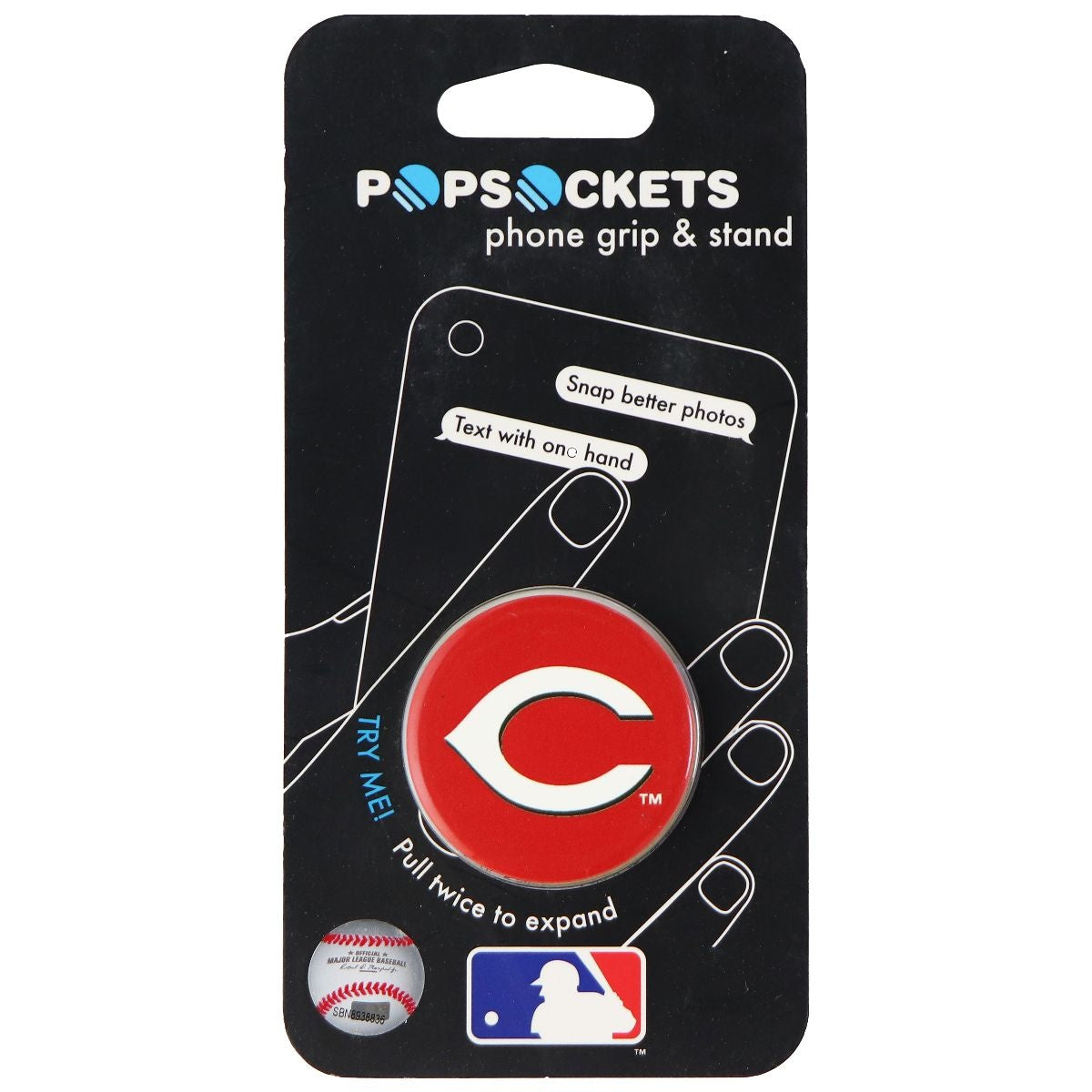 PopSockets: Collapsible Grip & Stand for Phones & Tablets - MLB Cincinnati Reds Cell Phone - Mounts & Holders PopSockets    - Simple Cell Bulk Wholesale Pricing - USA Seller