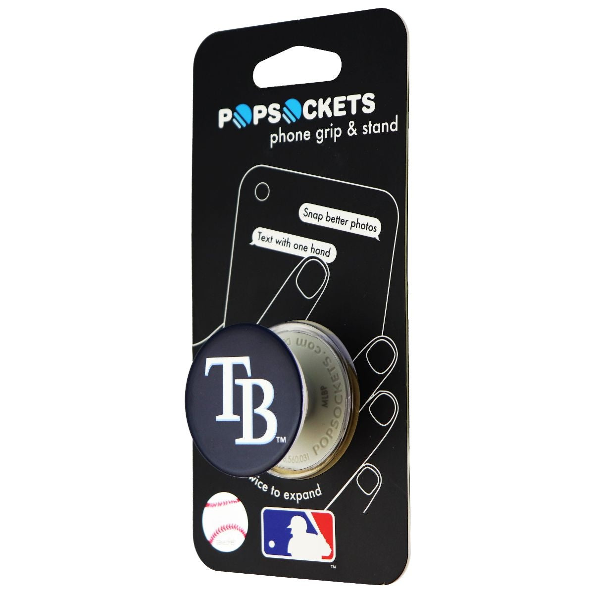 PopSockets: Collapsible Grip & Stand for Phones & Tablets - MLB Tampa Bay Rays Cell Phone - Mounts & Holders PopSockets    - Simple Cell Bulk Wholesale Pricing - USA Seller