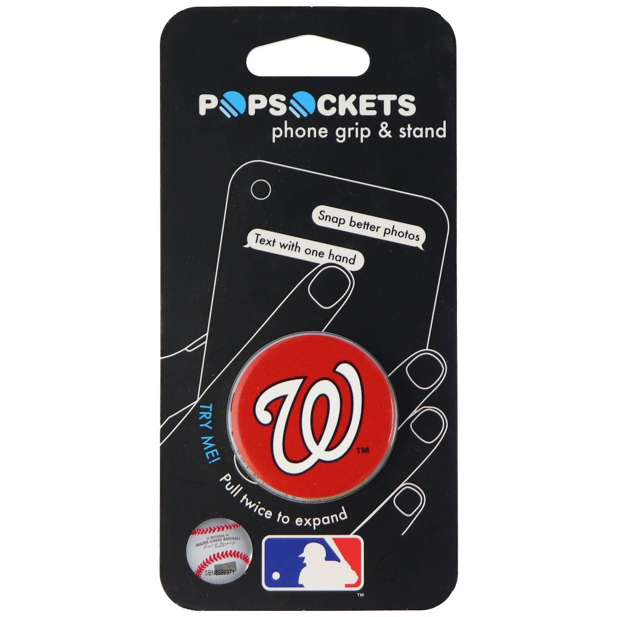 PopSockets: Collapsible Grip & Stand for Phones & Tablets - Washington Nationals Cell Phone - Mounts & Holders PopSockets    - Simple Cell Bulk Wholesale Pricing - USA Seller