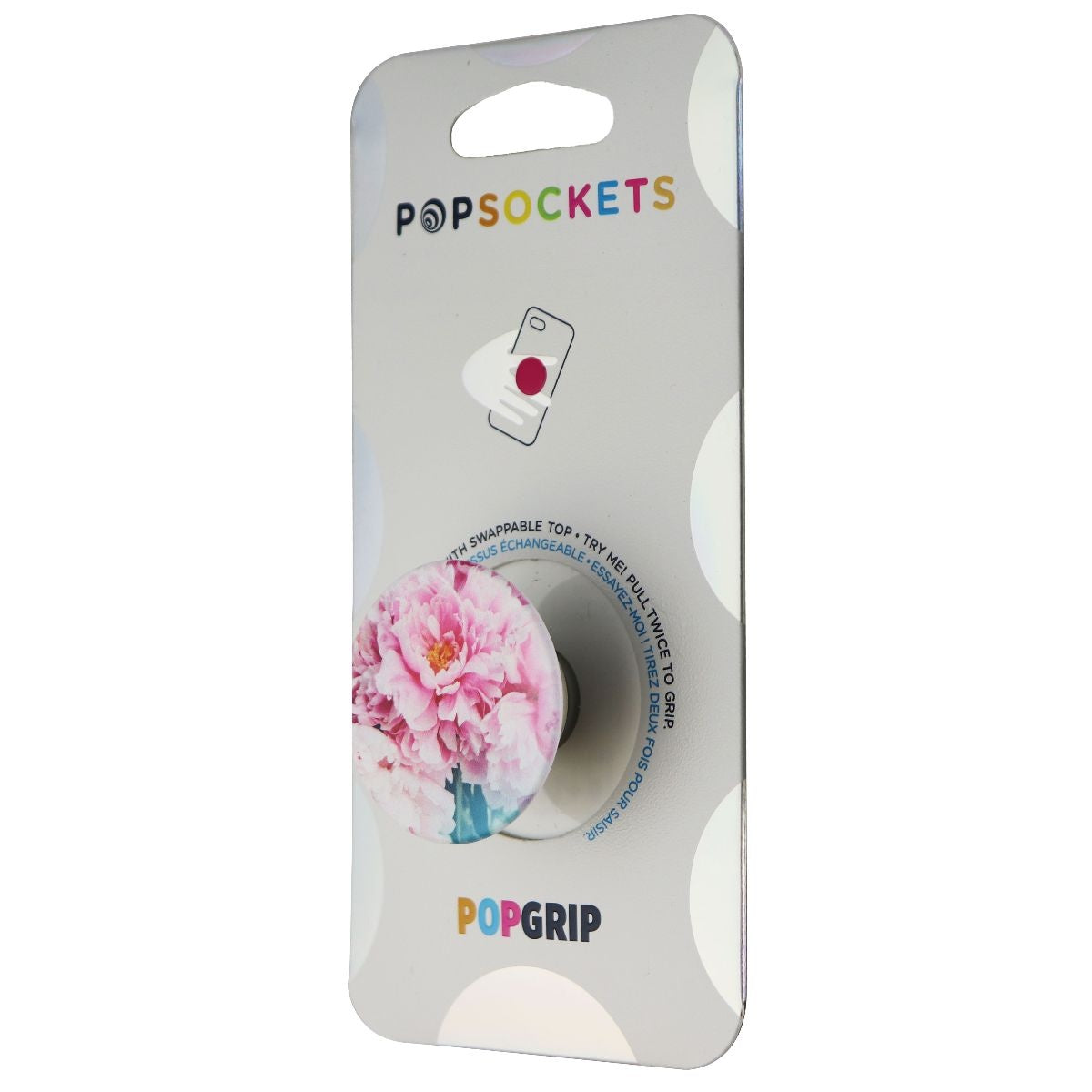 PopSockets PopGrip Expanding Stand and Grip with Swappable Top - Peony / Floral Cell Phone - Mounts & Holders PopSockets    - Simple Cell Bulk Wholesale Pricing - USA Seller