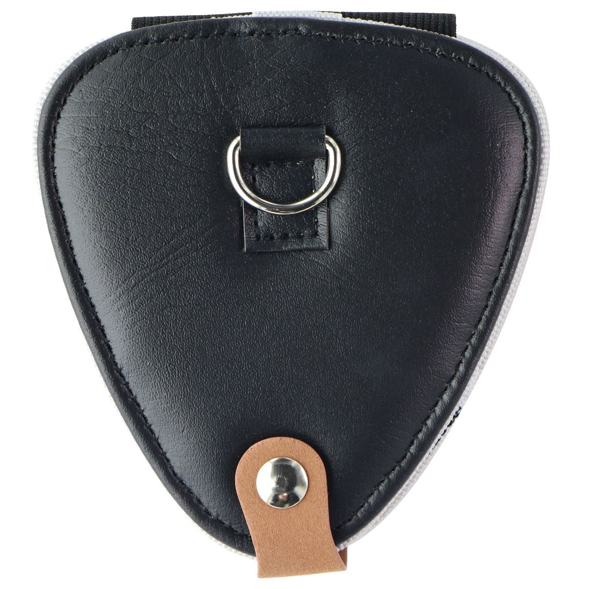 XTON Guitar Picks Holder for Acoustic & Electric Guitar - Black Leather/Brown TV, Video & Home Audio - Media Cases & Storage XTON    - Simple Cell Bulk Wholesale Pricing - USA Seller