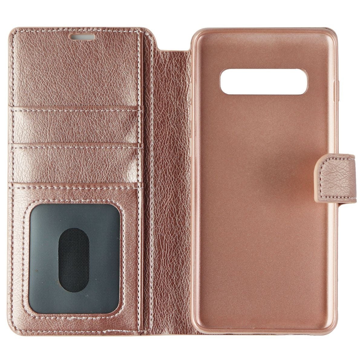 Base Wallet Folio Series Case for Samsung Galaxy S10 Plus - Rose Gold Cell Phone - Cases, Covers & Skins Base    - Simple Cell Bulk Wholesale Pricing - USA Seller