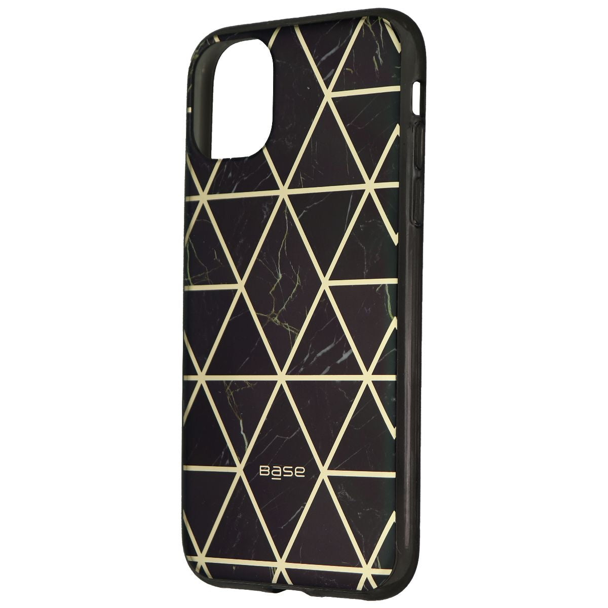 Base Marble Line Reinforced Bumper Case for Apple iPhone 11 Pro - Black Marble Cell Phone - Cases, Covers & Skins Base    - Simple Cell Bulk Wholesale Pricing - USA Seller